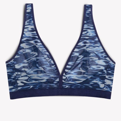 FLAT SMART AND SEXY BLUE MESH BRALETTE SA1422 1