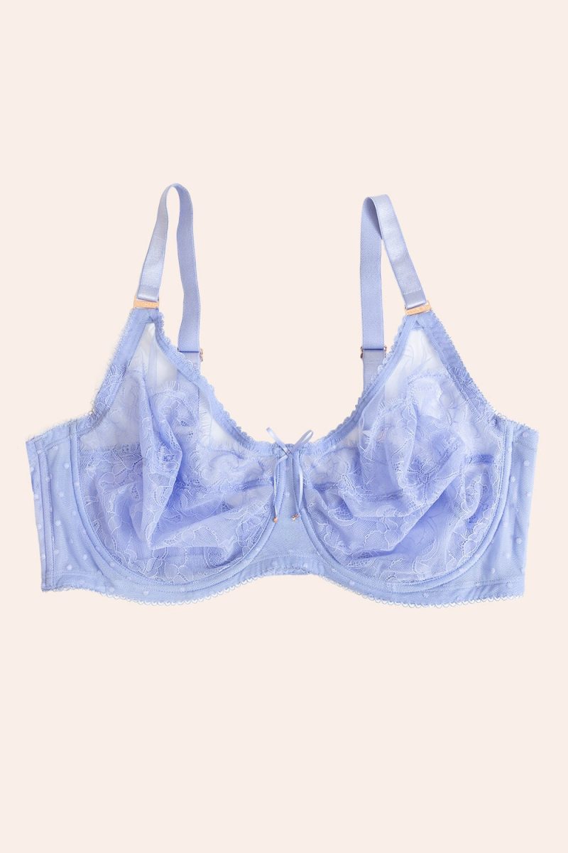 FLAT SMART AND SEXY BLUE UNLINED BRA SA1017 AV 1