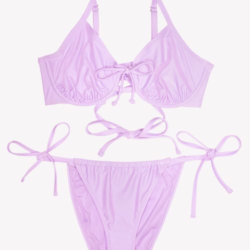 FLAT SMART AND SEXY LIGHT PURPLE BIKINI SA1469 AV 7