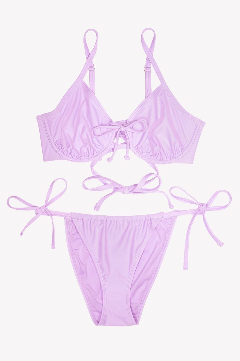 FLAT SMART AND SEXY LIGHT PURPLE BIKINI SA1469 AV 7