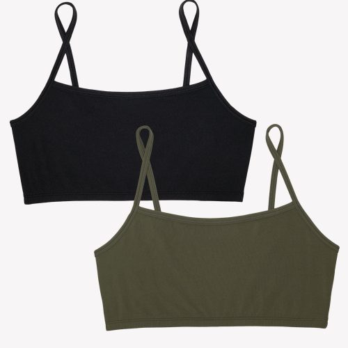 FLAT SMART AND SEXY OLIVE GREEN STRETCH CAMI BRALETTE SA1437 1