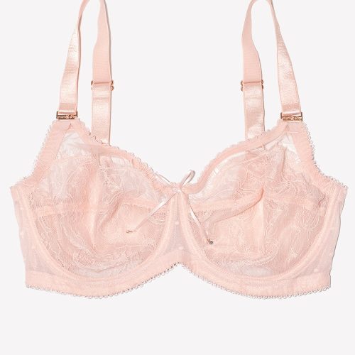 FLAT SMART AND SEXY PINK LACE BRA SA1017 AV 1