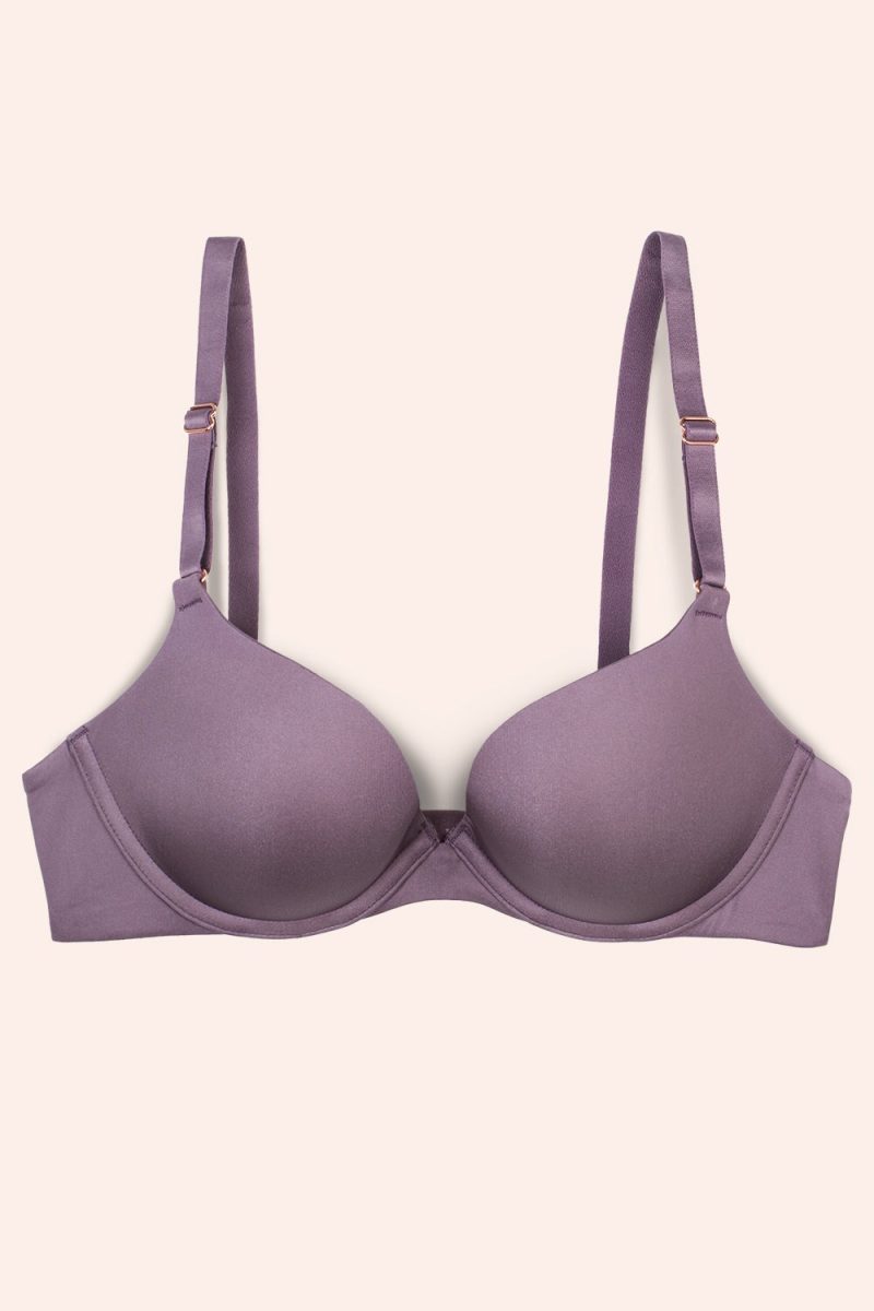 FLAT SMART AND SEXY PLUM LACE PUSH U BRA SA1170 AV3