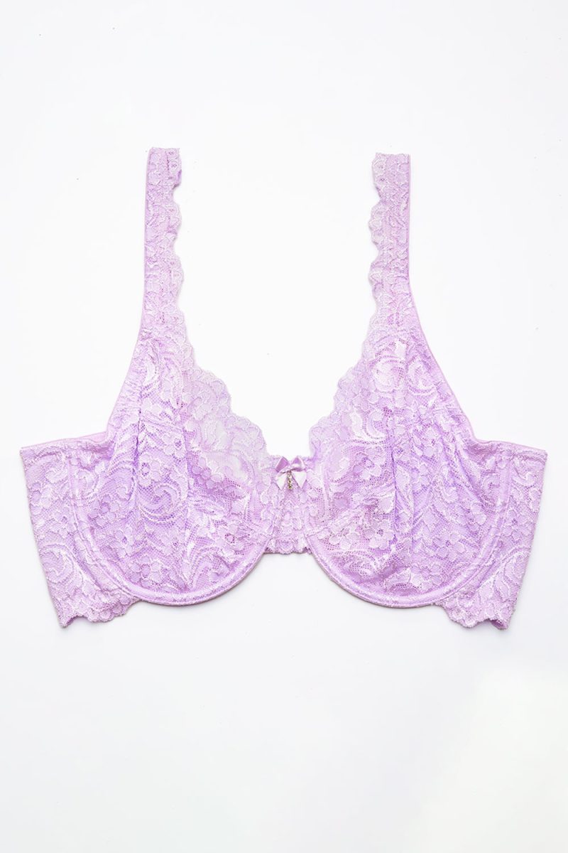 FLAT SMART AND SEXY PURPLE BRA SA964 AV 1