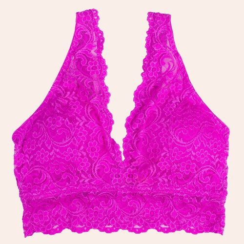 FLAT SMART AND SEXY PURPLE LACE BRALETTE SA874