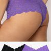 Signature Lace Cheeky Panty 2 Pack | New Violet/Black Hue PANTY SAS New Violet/Black Hue S