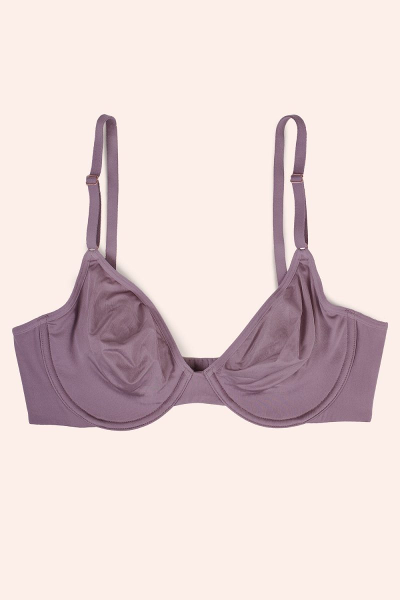 FLAT SMART AND SEXY PURPLE UNLINED BRA SA1473