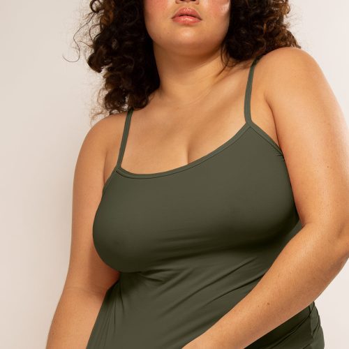 Stretchiest EVER Stretch Cami Tank Top | Olive Night Stretch SLEEPWEAR SAS Olive Night Stretch L/XL