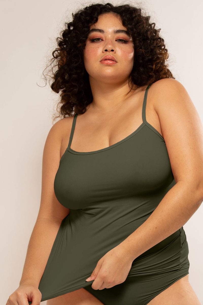 Stretchiest EVER Stretch Cami Tank Top | Olive Night Stretch SLEEPWEAR SAS Olive Night Stretch L/XL