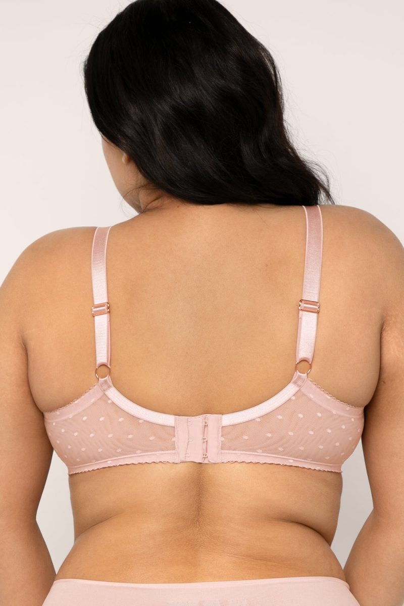 PLUS SMART AND SEXY PINK LACE BRA SA1017 AV 1