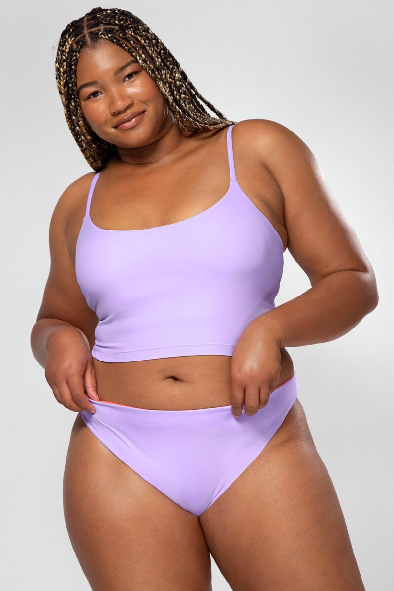 Long Lined Bikini Top | Lilac Iris BIKINT SAS Lilac Iris XL