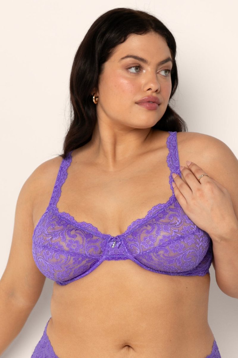 Signature Lace Unlined Underwire Bra | New Violet BRA SAS New Violet 36DD