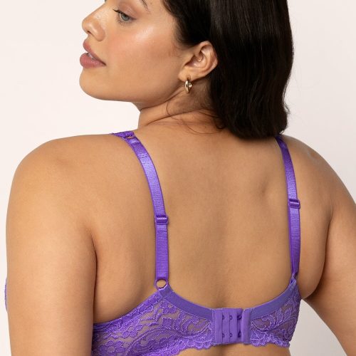 PLUS SMART AND SEXY PURPLE LACE BRA 85045 av 3