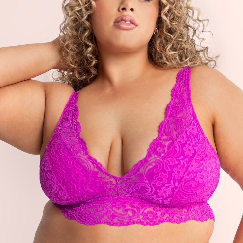 Signature Lace Deep V Bralette | Orchid BRA SAS Orchid S