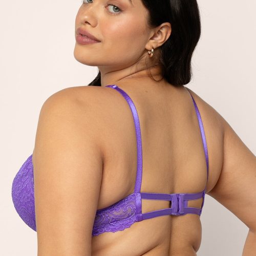 PLUS SMART AND SEXY PURPLE LACE PUSH UP 85046 AV 4