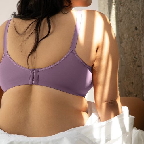 PLUS SMART AND SEXY PURPLE UNLINED BRA SA1473 AV 1