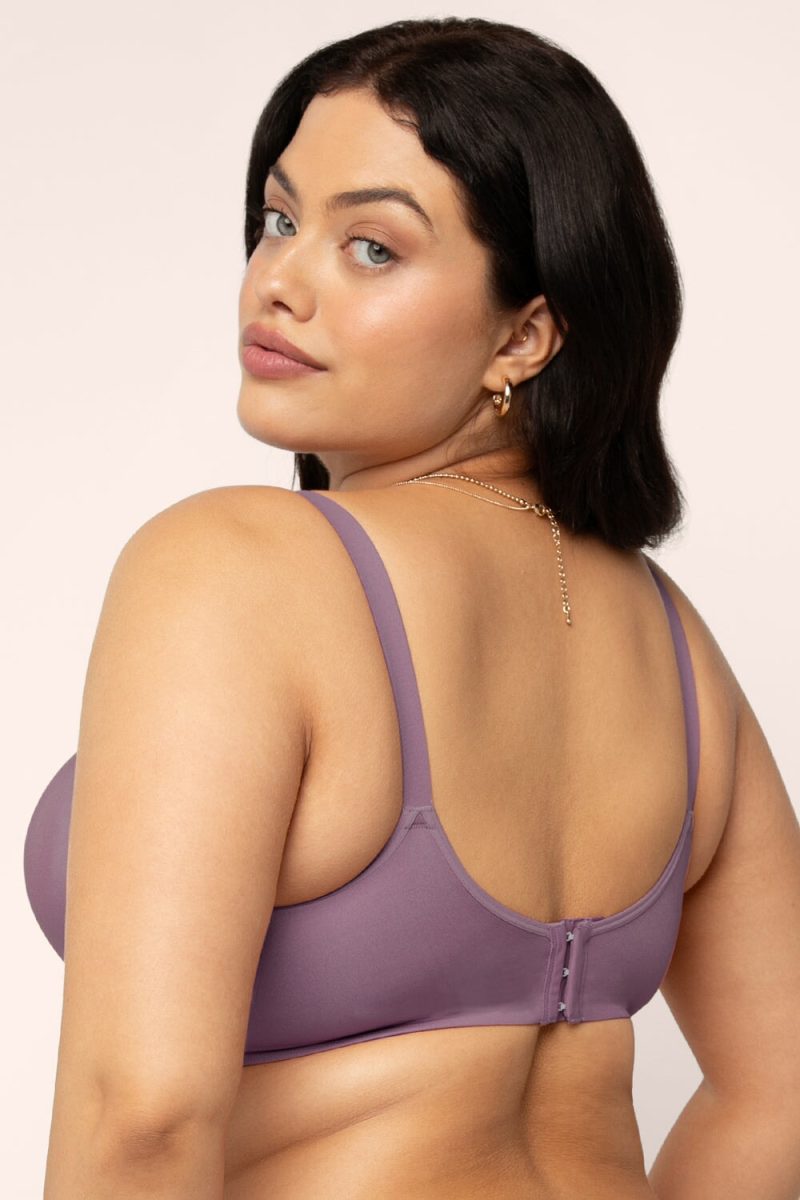 PLUS SMART AND SEXY PURPLE UNLINED BRA SA1473 AV