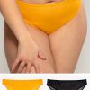 Mesh High Leg Panty 2 Pack | Saffron/Black Hue PANTY SAS Saffron/Black Hue XXL