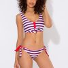 Reversible Side-Tie Swim Bottom | Americana Stripes SWM SAS Americana Stripes XS