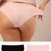 Stretchiest EVER Bikini Panty 2 Pack | Blushing Rose/Black Hue Stretch PANTY SAS Blushing Rose/Black Hue Stretch 2X/3X