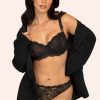 Temptation Lace Balconette Bra | Black Hue Bra SAS Black Hue 34A