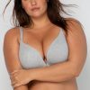 Perfect Push-Up Bra | Light Grey Heather Cotton BRA SAS Light Grey Heather Cotton 40DDD