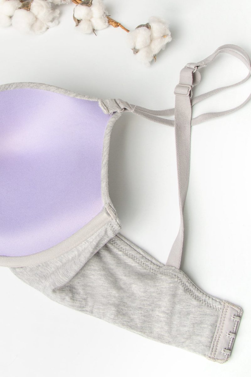 SMART AND SEXY COTTON GREY PERFECT PUSH UP BRA SA1170 AV 3