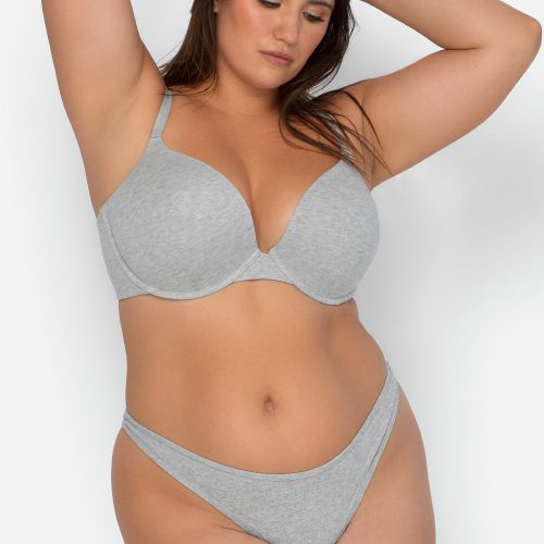 SMART AND SEXY COTTON GREY PERFECT PUSH UP BRA SA1170 1