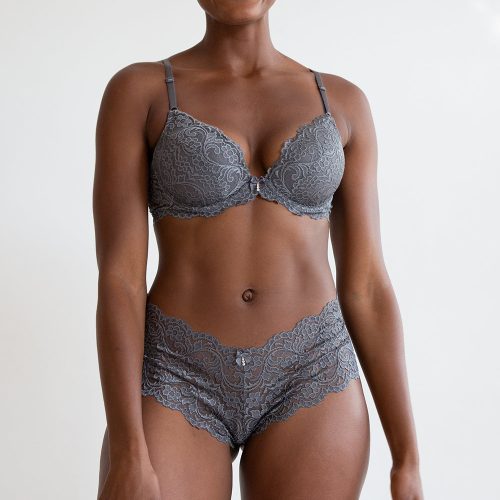 Signature Lace Push-Up Bra | Anthracite Lace INT SAS Anthracite Lace 34A