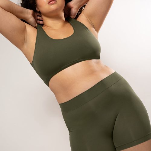 Stretchiest EVER Slip Short 2 Pack | Olive Night/Black Hue Stretch SLEEPWEAR SAS Olive Night/Black Hue Stretch S/M 