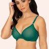 Sheer Mesh Demi Underwire Bra | Emerald Bra SAS Emerald 34B