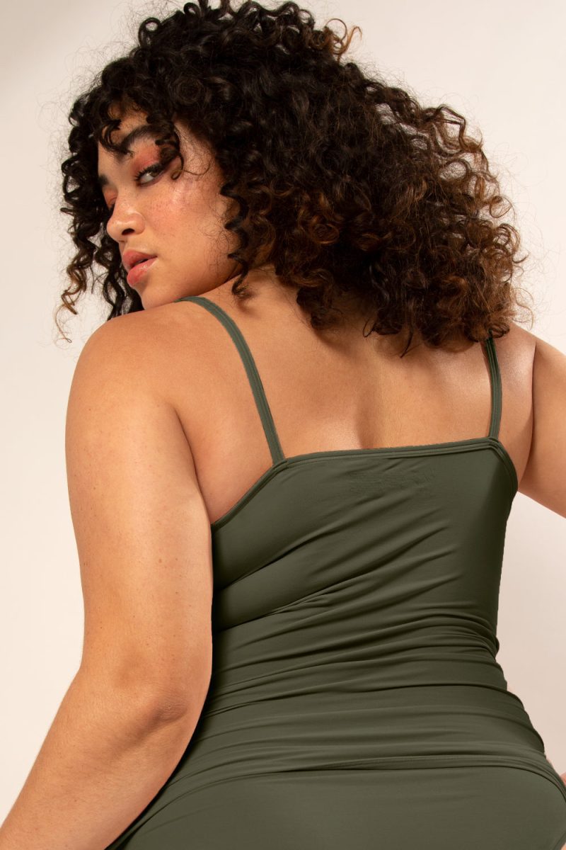 SMART AND SEXY GREEN STRETCH CAMI TANK TOP SA1433 AV 1 1