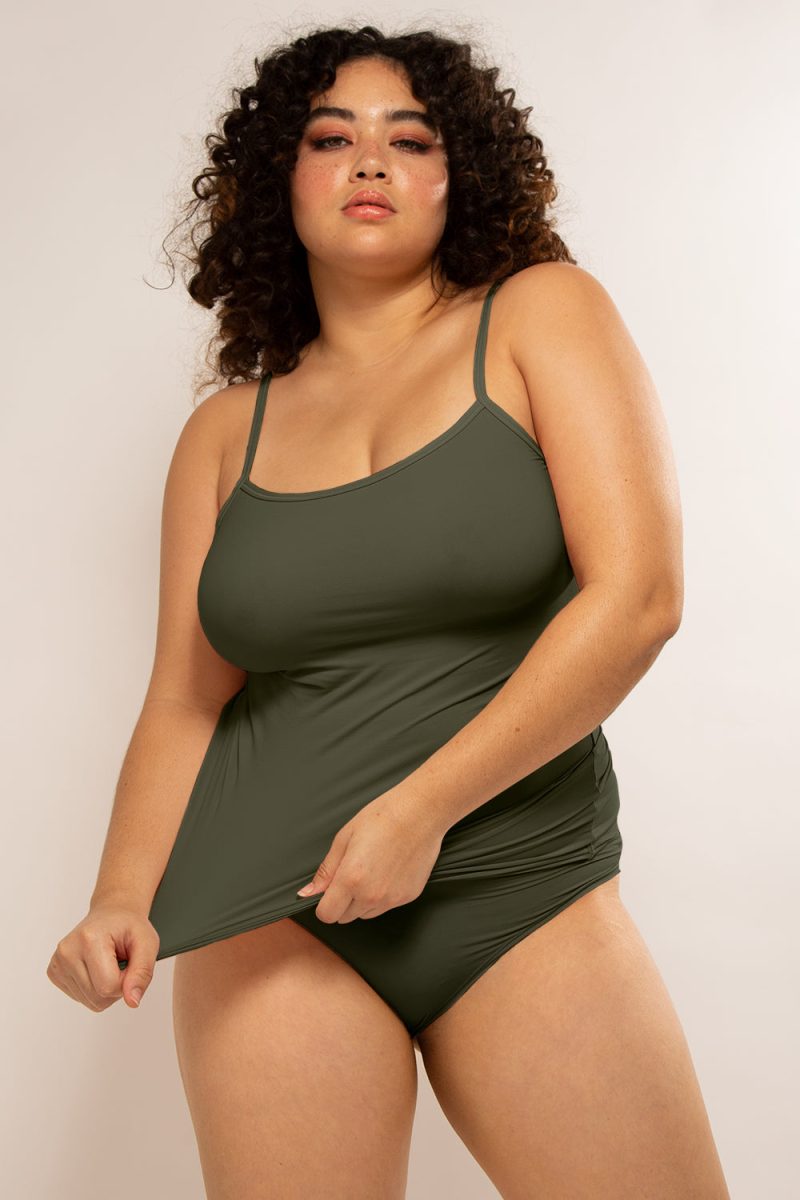 SMART AND SEXY GREEN STRETCH CAMI TANK TOP SA1433 AV 3 1