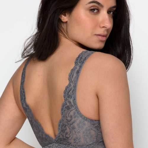 SMART AND SEXY GREY LACE BRALETTE SA874B AV