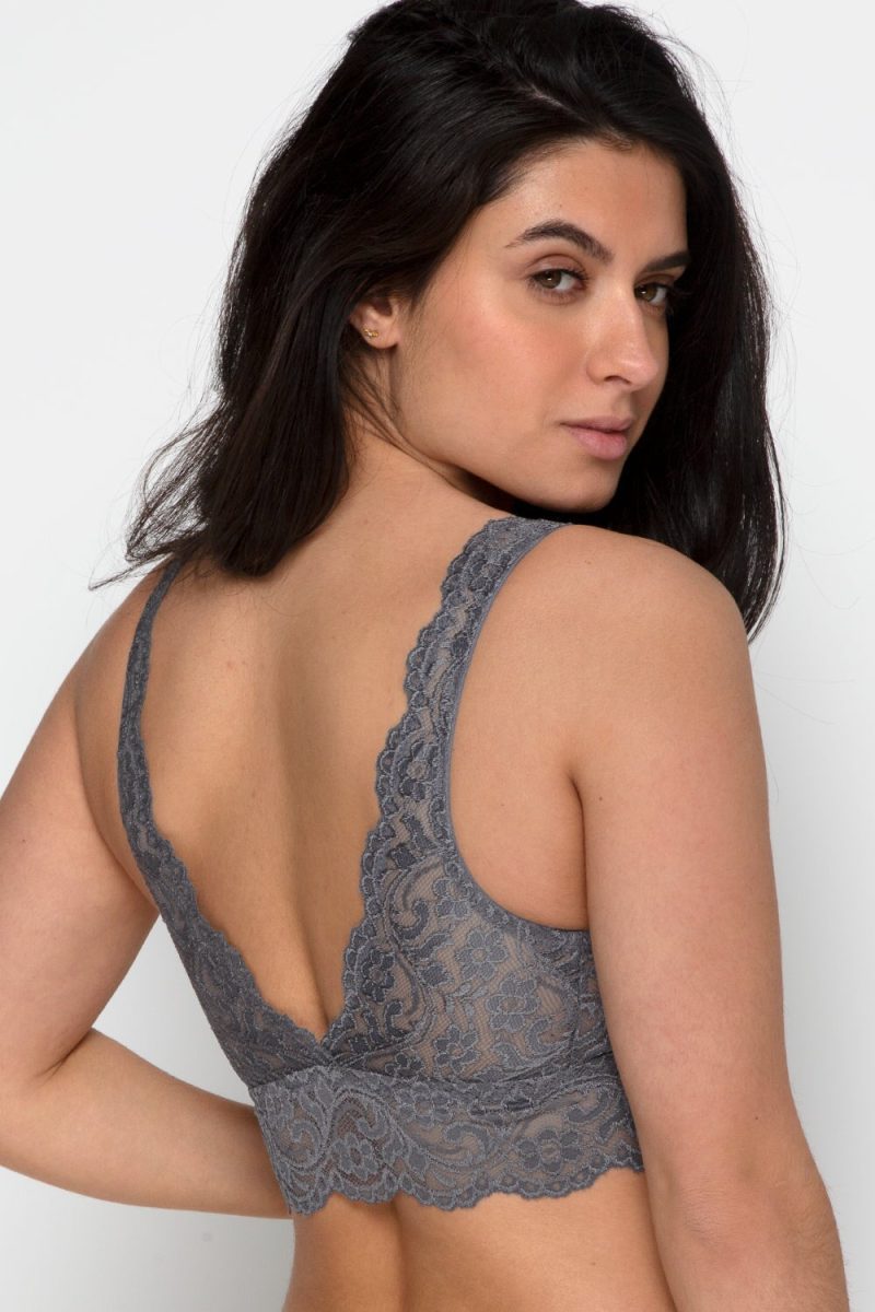 SMART AND SEXY GREY LACE BRALETTE SA874B AV