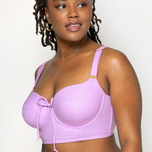 Long Lined Underwire Bikini Top | Stellar Orchid BIKINT SAS Stellar Orchid 34C 