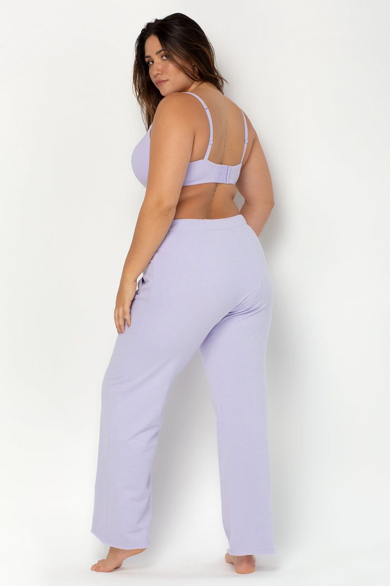 SMART AND SEXY LILAC COTTON LOUNGE PANTS SA848 AV