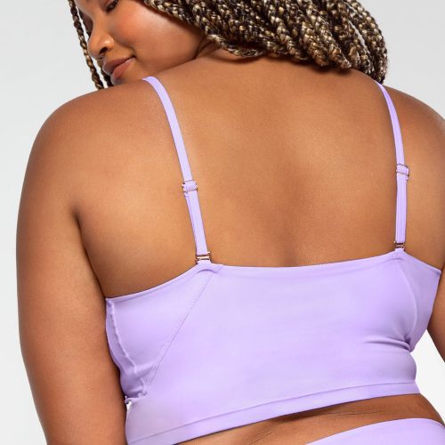 SMART AND SEXY LILAC LONG LINED BIKINI TOP SA1439 AV 5