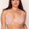 Sheer Mesh Demi Underwire Bra | Blushing Rose Mesh BRA SAS Blushing Rose Mesh 34B