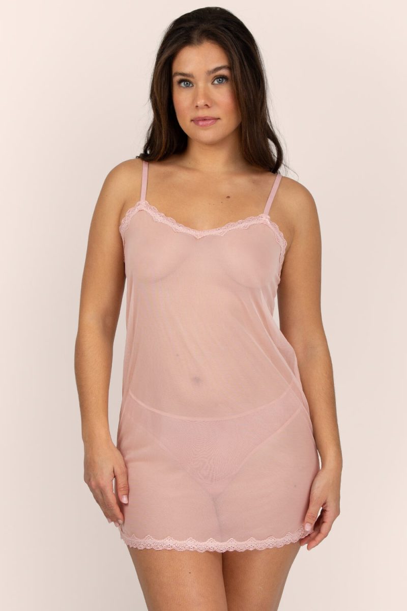 SMART AND SEXY PINK CHEMISE SA1386 AV 1