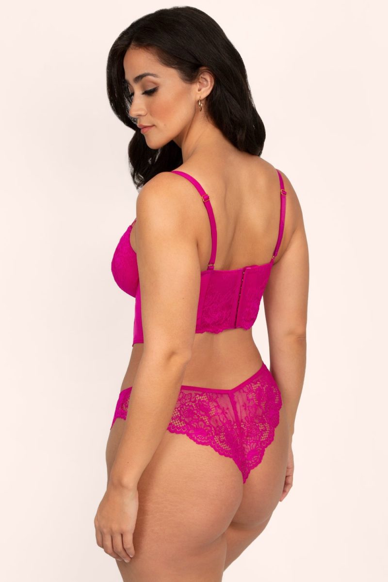 SMART AND SEXY PINK LACE CORSET SA1515 AV1