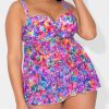 Twist Bandeau Tankini Top | Auroral Fantasy W/ Mesh SWM SAS Auroral Fantasy W/ Mesh 36D