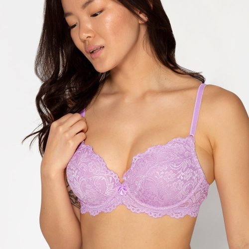 SMART AND SEXY PURPLE PUSH UP BRA 85046 AV 2