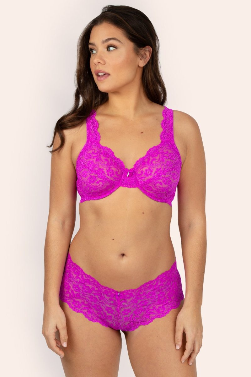 SMART AND SEXY PURPLE UNLINED BRA 85045 AV 1