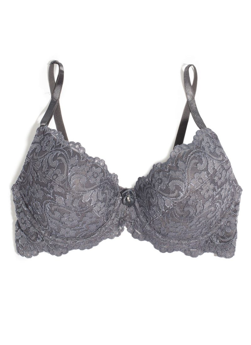 smart and sexy gray lace push up bra 85046 av 1